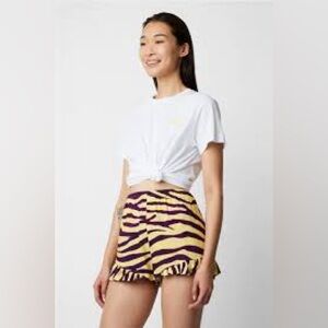 ROSEANNA ROD ZEBRA SHORTS Purple and Yellow Size 2 or 34 (euro) EUC